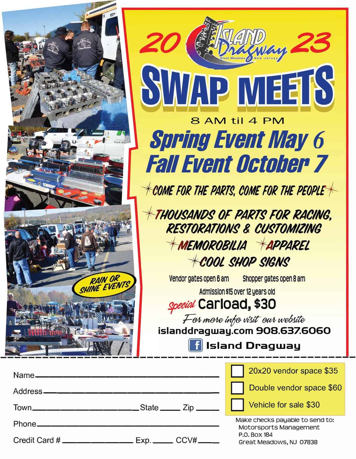 Swap-Flier | Island Dragway